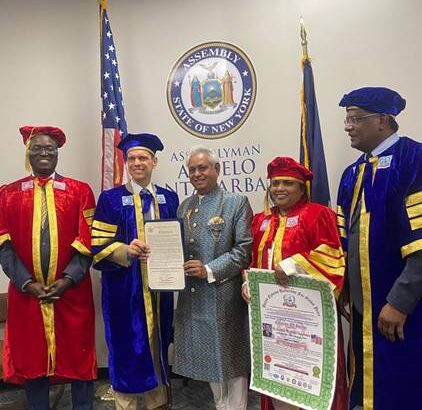 New York State Honours Prof D Madhu Krishan 5